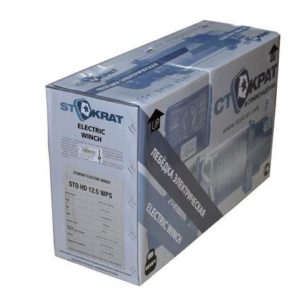 Лебедка электрическая автомобильная СТОКРАТ HD 12.5 WP, 12V, 6.8 л.с. с синтетическим тросом
