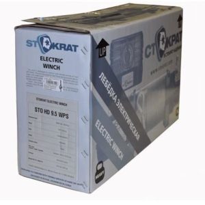 Лебедка электрическая автомобильная СТОКРАТ HD 9.5 WP, 12V, 6.0 л.с. с синтетическим тросом