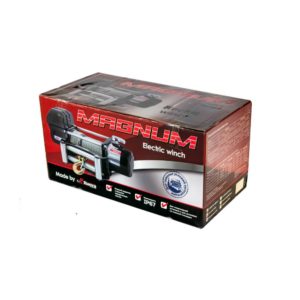 Лебёдка электрическая 12V Magnum 12000 lbs 5443 кг (стальной трос)