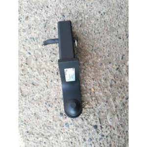 Переходник фаркопа в квадрат 50x50 с занижением 120 мм. (шар черный 50мм.)