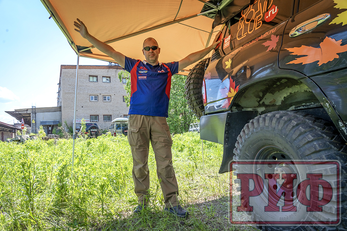 Маркиза автомобильная РИФ комбинированная (прямоугольная с веерной частью) 2,5х2,0 м (правая) — изображение 21