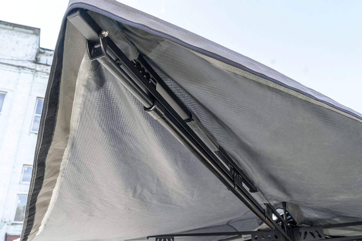 Маркиза автомобильная РИФ веерная, безопорная 2х2,3 м (правая) — изображение 21