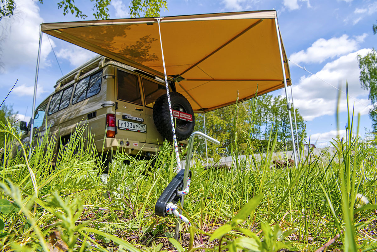 Маркиза автомобильная РИФ веерная 2,5х2,5 м (правая) — изображение 20