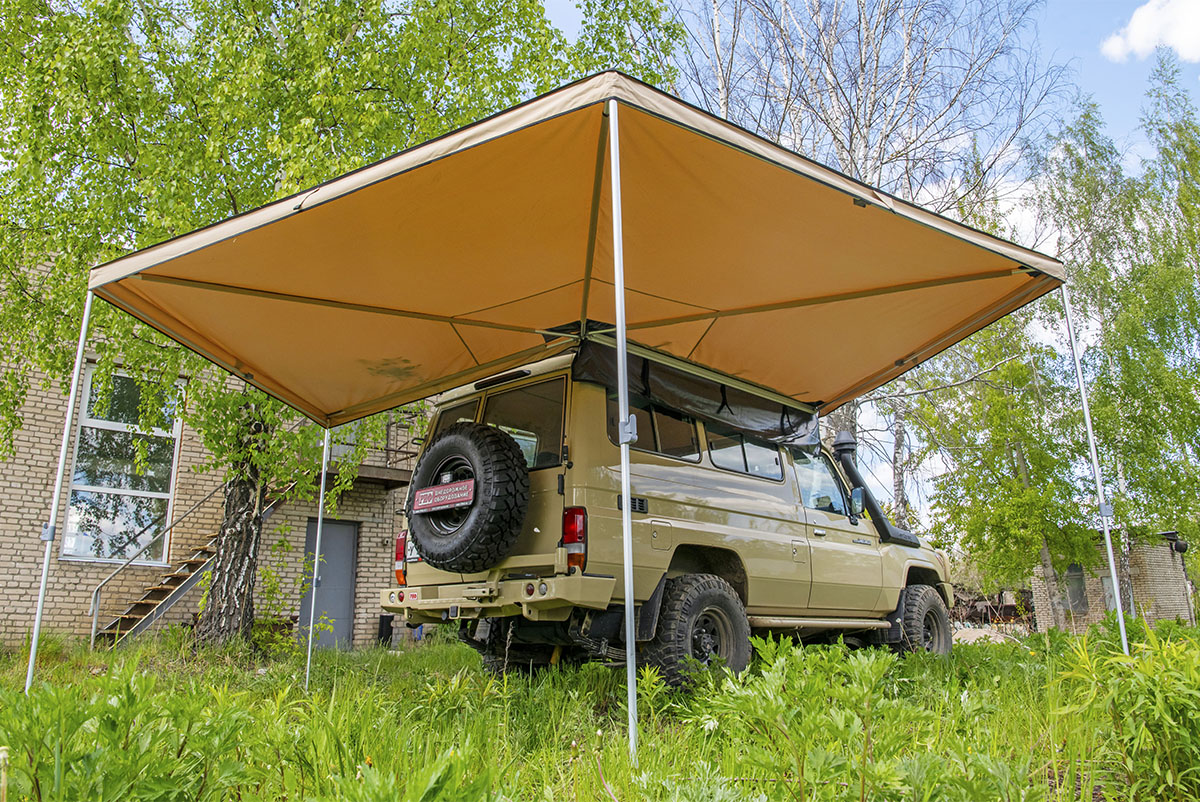 Маркиза автомобильная РИФ веерная 2,5х2,5 м (правая) — изображение 18