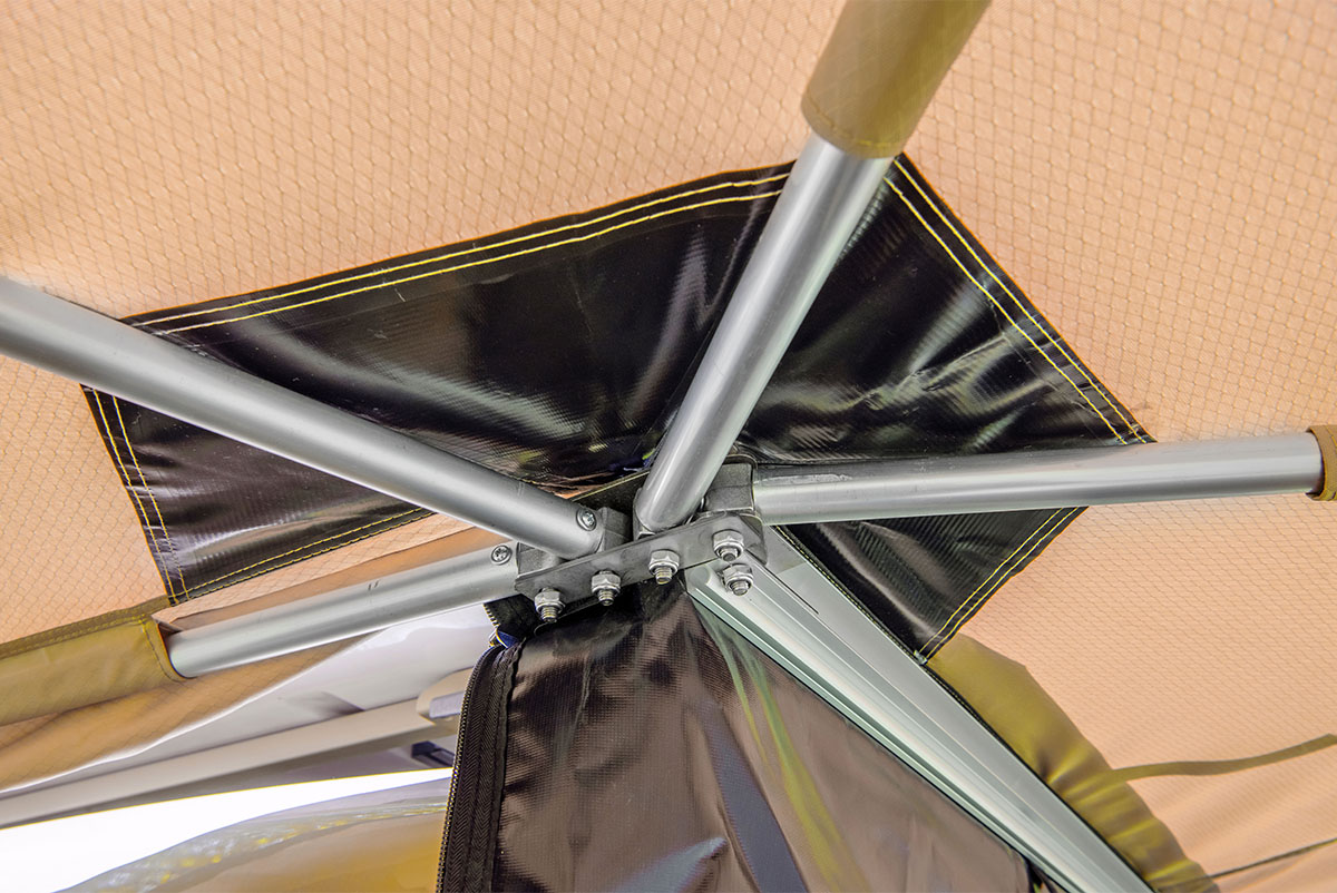 Маркиза автомобильная РИФ комбинированная (прямоугольная с веерной частью) 2,5 м (правая) — изображение 6