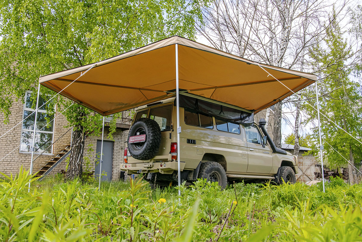 Маркиза автомобильная РИФ веерная 2,5х2,5 м (правая) — изображение 23