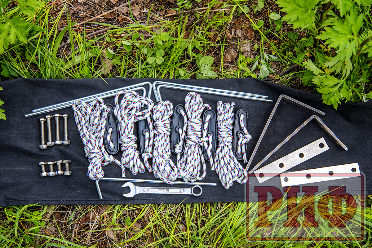 Маркиза автомобильная РИФ комбинированная (прямоугольная с веерной частью) 2,5х2,0 м (правая) — изображение 5