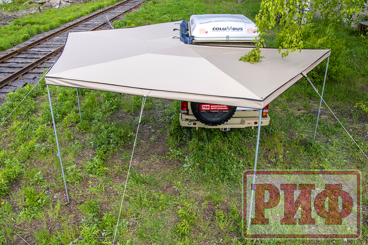 Маркиза автомобильная РИФ веерная 2,5х2,5 м (левая) — изображение 15