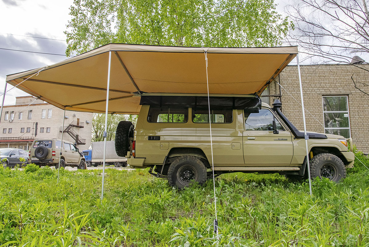 Маркиза автомобильная РИФ комбинированная (прямоугольная с веерной частью) 2,5 м (правая) — изображение 14