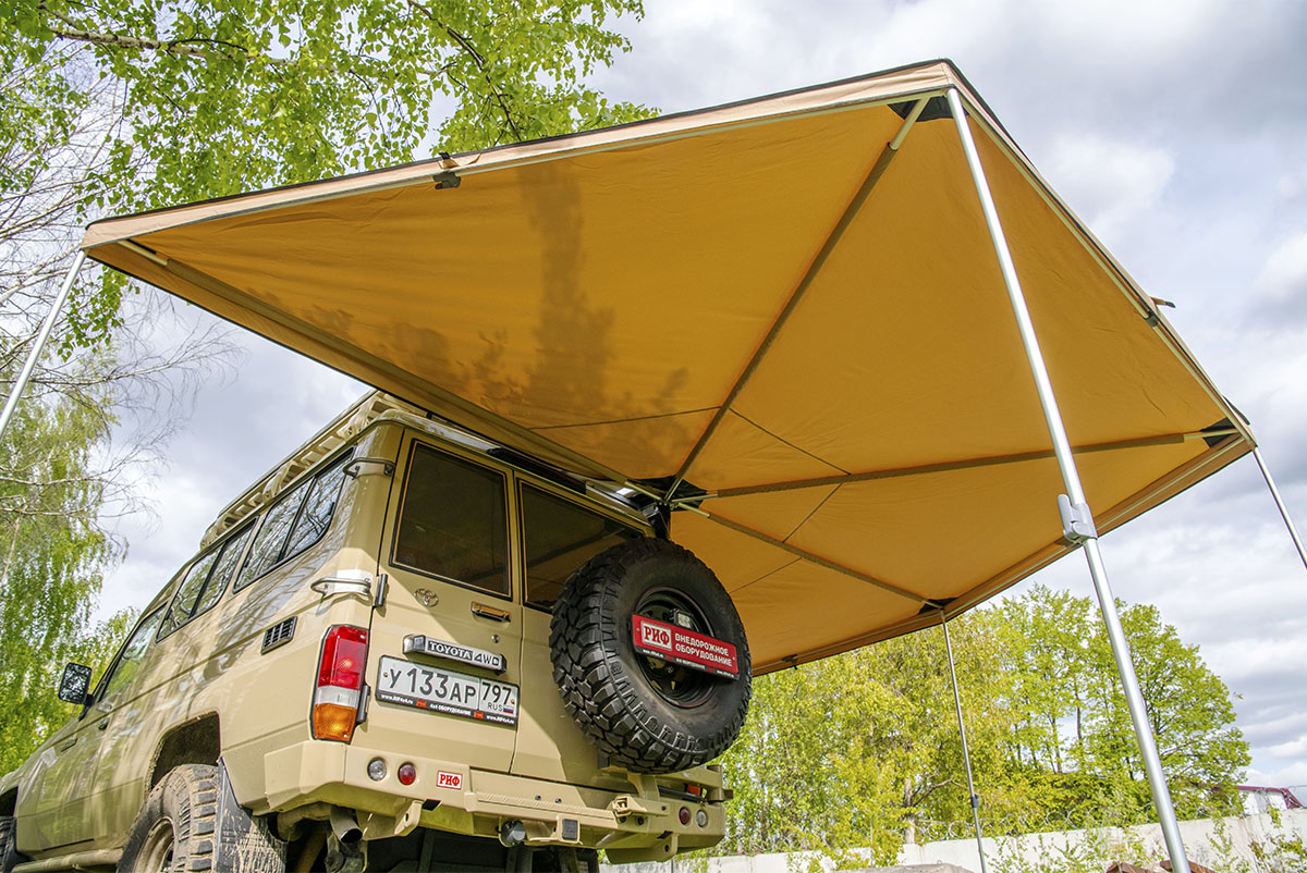 Маркиза автомобильная РИФ комбинированная (прямоугольная с веерной частью) 2,5 м (правая) — изображение 22