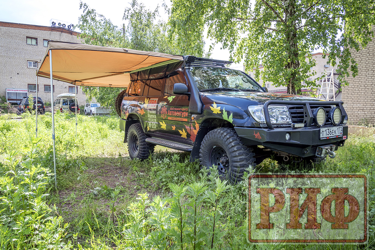 Маркиза автомобильная РИФ комбинированная (прямоугольная с веерной частью) 2,5х2,0 м (правая) — изображение 12