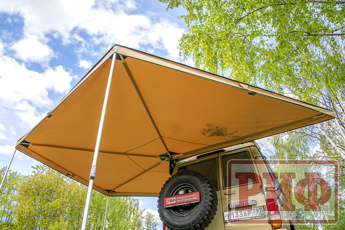 Маркиза автомобильная РИФ веерная 2,5х2,5 м (левая) — изображение 16