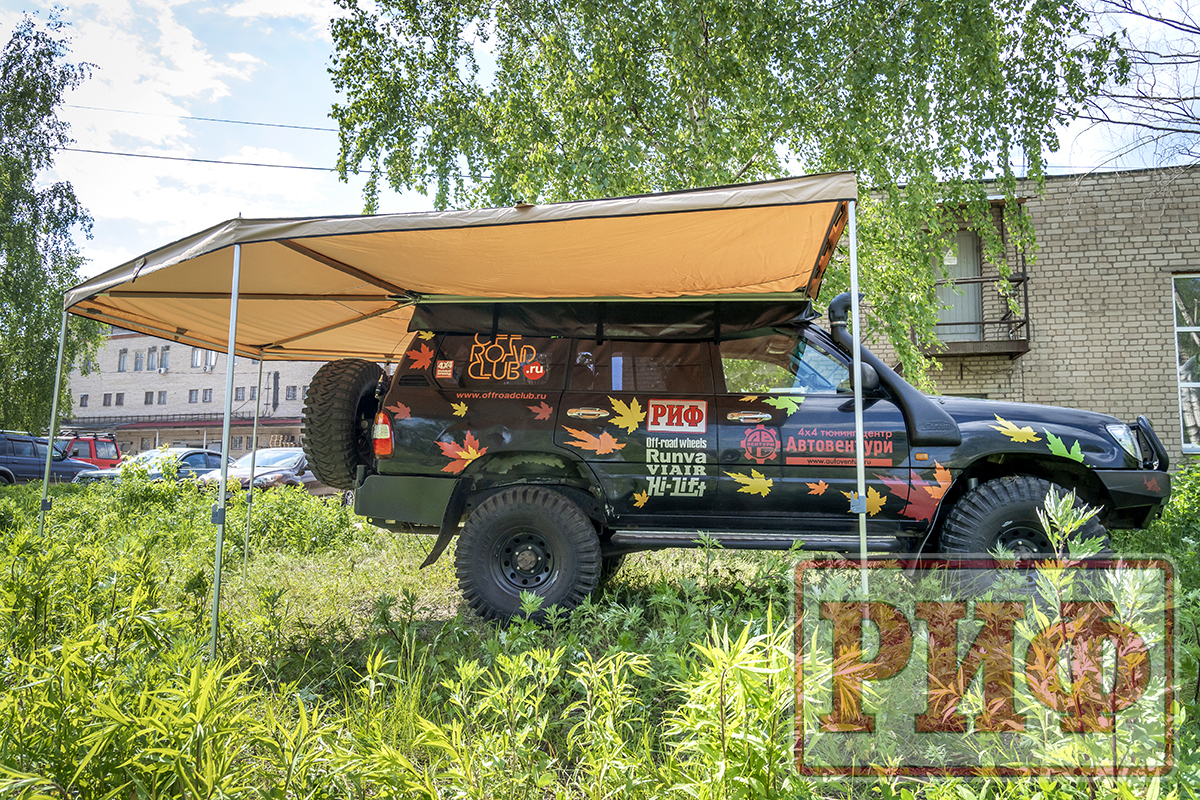 Маркиза автомобильная РИФ комбинированная (прямоугольная с веерной частью) 2,5х2,0 м (правая) — изображение 14