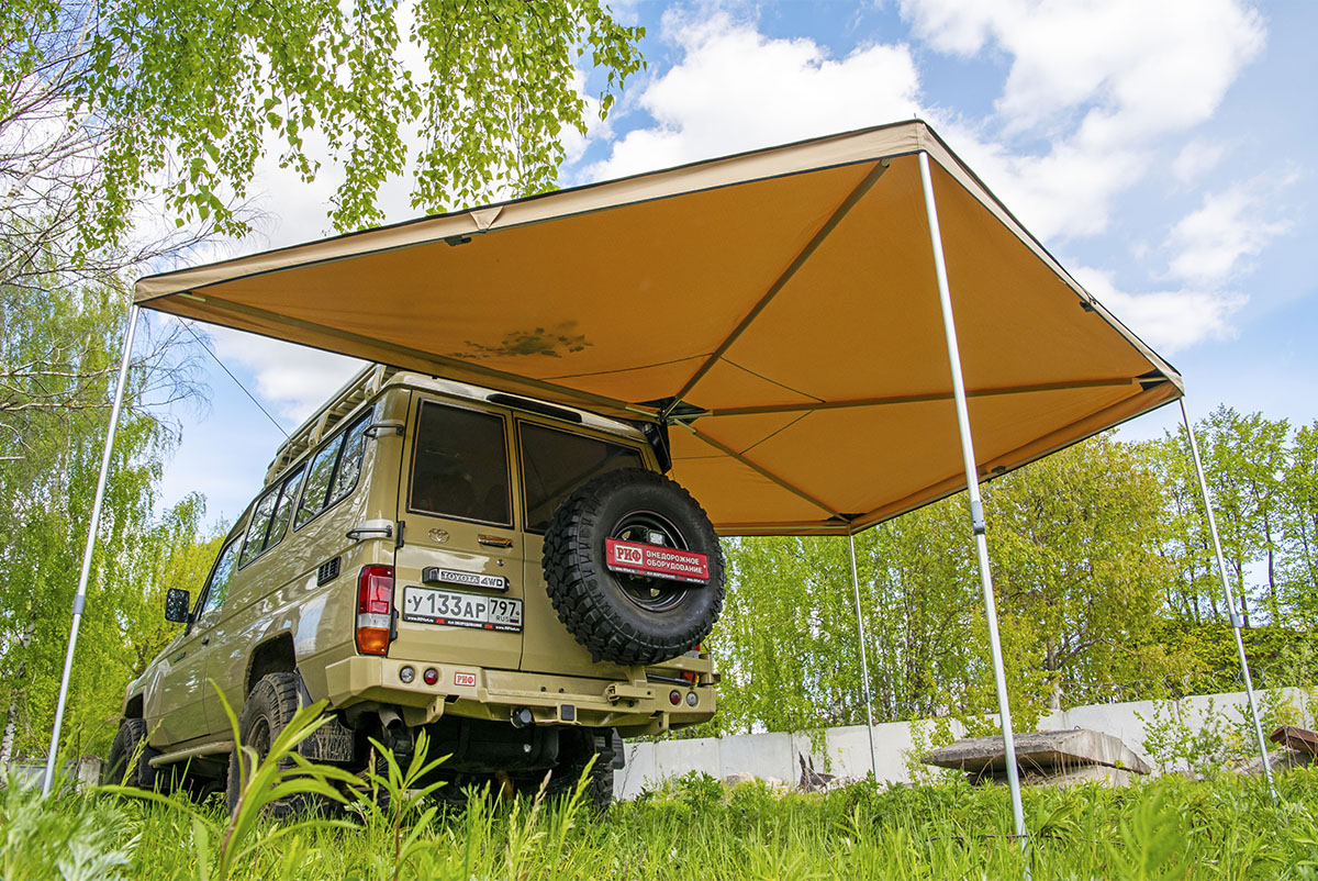 Маркиза автомобильная РИФ веерная 2,5х2,5 м (правая) — изображение 21