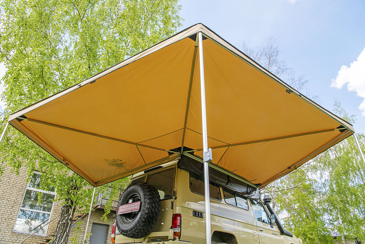 Маркиза автомобильная РИФ веерная 2,5х2,5 м (правая) — изображение 10