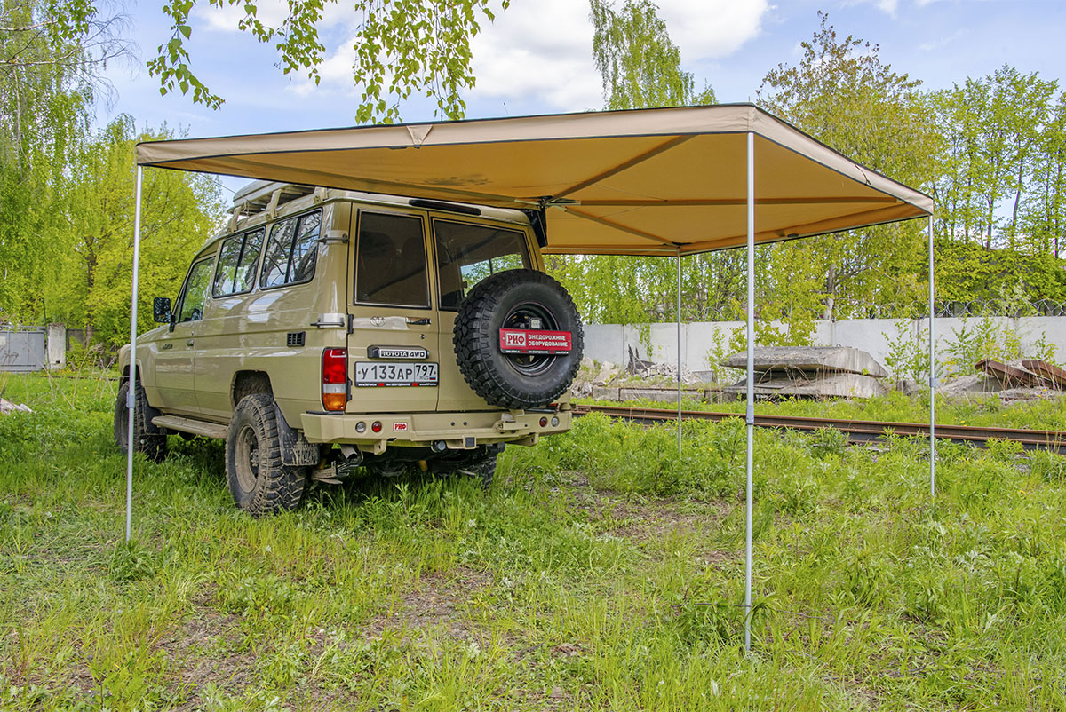 Маркиза автомобильная РИФ веерная 2,5х2,5 м (правая) — изображение 24