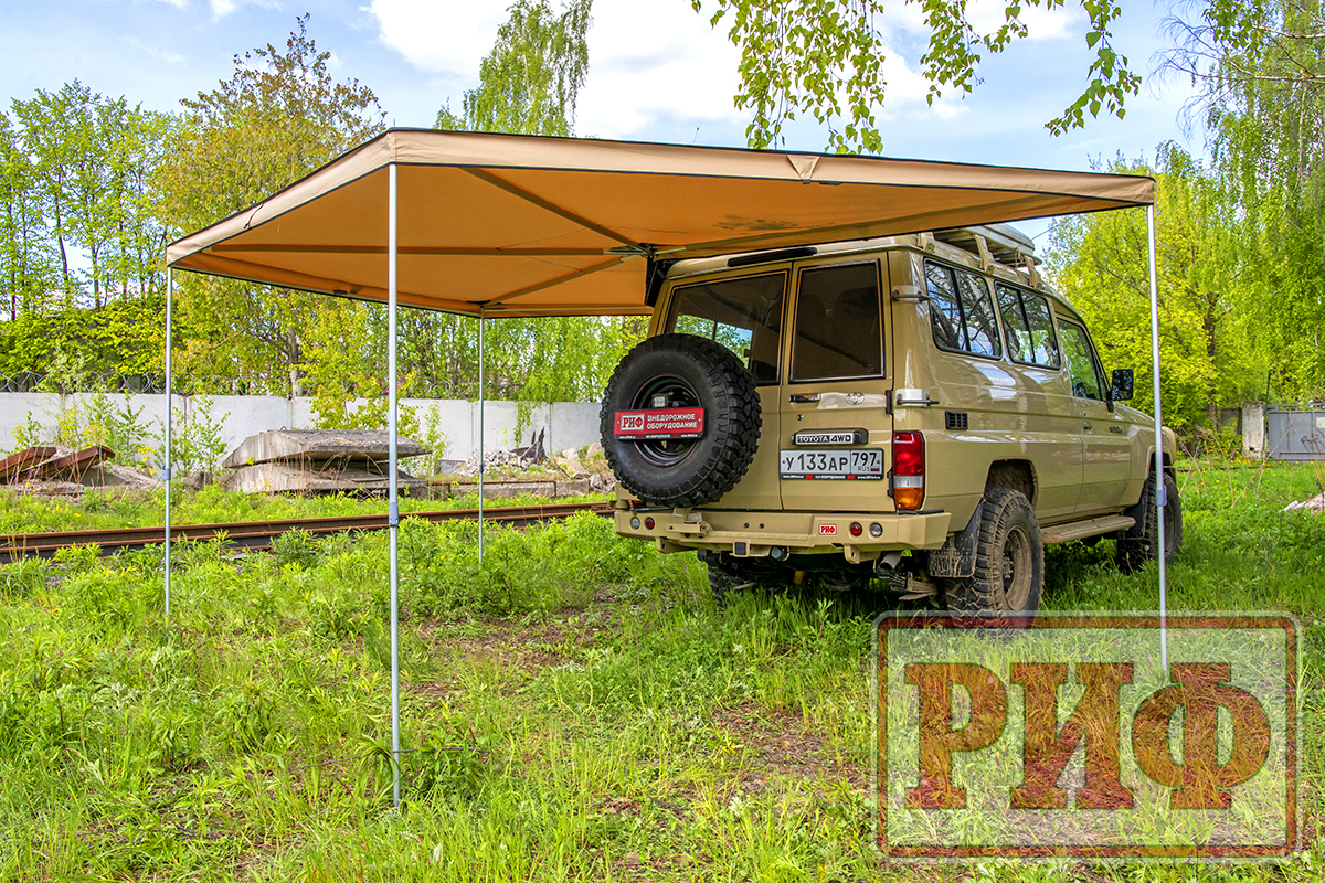 Маркиза автомобильная РИФ веерная 2,5х2,5 м (левая) — изображение 8