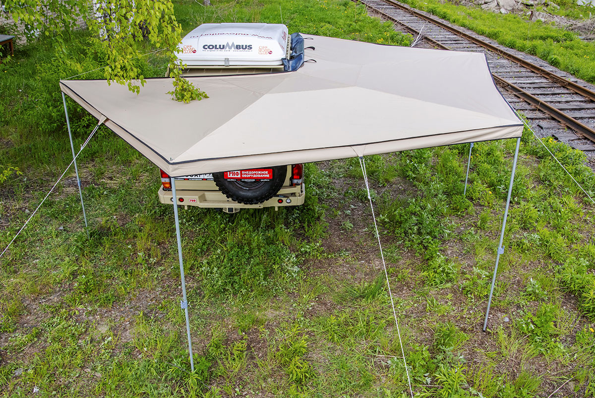 Маркиза автомобильная РИФ веерная 2,5х2,5 м (правая) — изображение 9