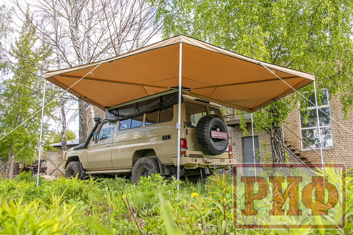 Маркиза автомобильная РИФ веерная 2,5х2,5 м (левая) — изображение 17