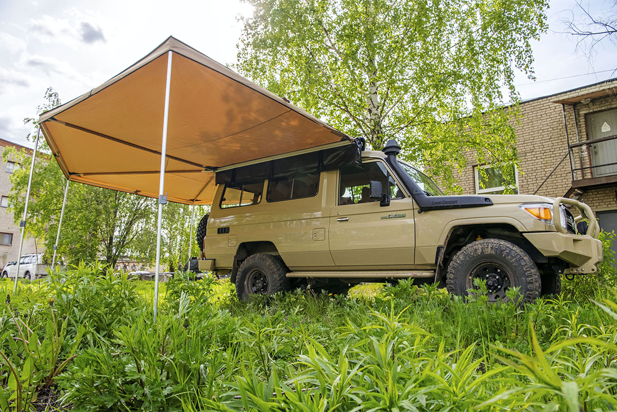 Маркиза автомобильная РИФ комбинированная (прямоугольная с веерной частью) 2,5 м (правая) — изображение 17