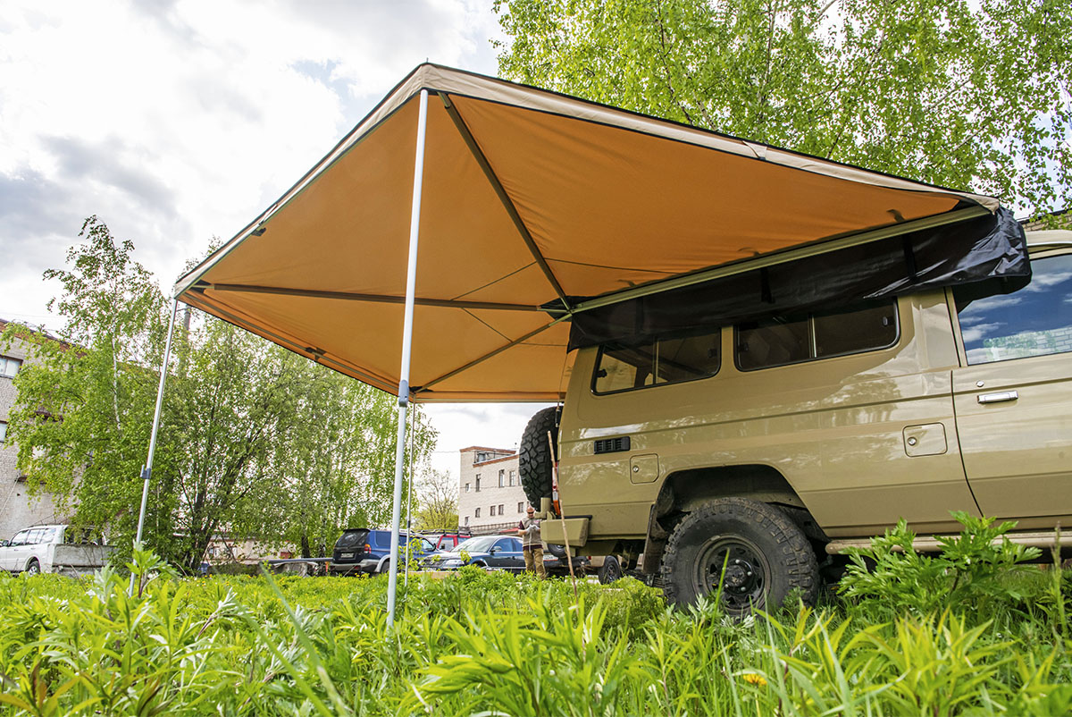 Маркиза автомобильная РИФ веерная 2,5х2,5 м (правая) — изображение 2