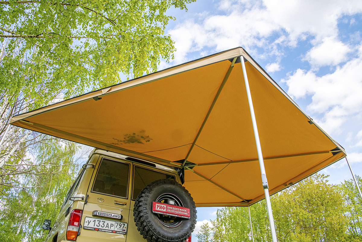 Маркиза автомобильная РИФ веерная 2,5х2,5 м (правая) — изображение 12